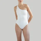 Yihao Custom Swimwear Single Shoulder Strap One Piece Bikini Set Swimsuit For Women Bathing Suit