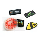 Factory price New custom design clothing useful jeans pvc rubber silicone patch label