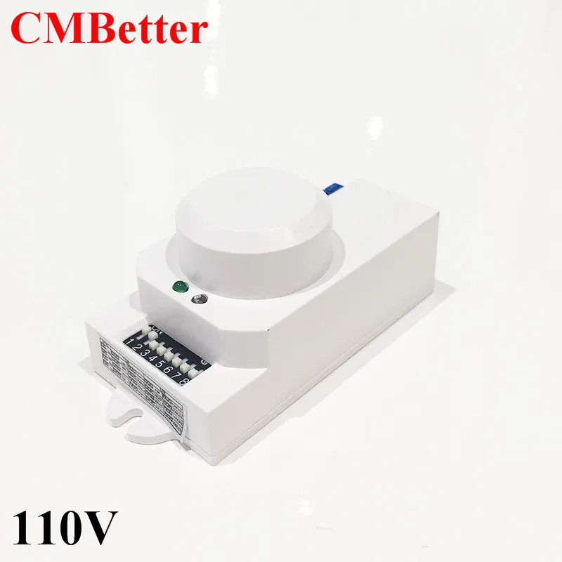 New 110v 5.8GHz HF Systerm LED Microwave 360 Degree Radar Sensor Light Switch Ceiling light Occupancy Body Motion Detector CM026 (2)