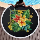 YX-06026 Quick Drying Oversized Suede Microfiber Round Beach Towels