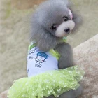 Beautiful Summer Dog Pet Bubble Gauzy Dresses Skirt for Party Clothes