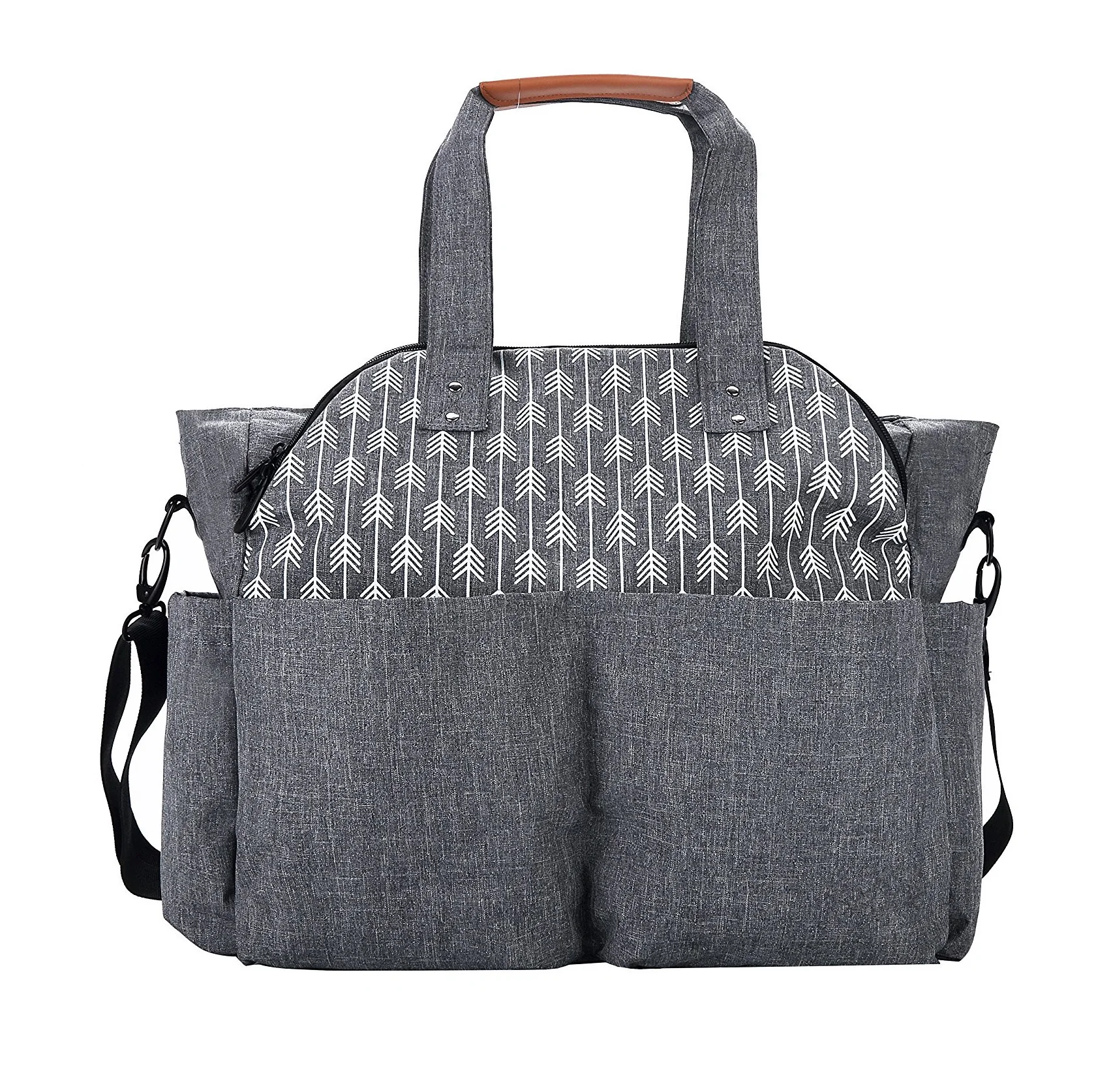 logo large durable diaper bag tote satchel messenger for mom