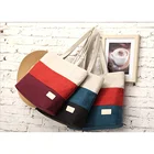 Bag Hand Custom Canvas Summer Beach Tote Bag Shoulder Hand Bag Women Large Capacity Leisure Shopping Bag