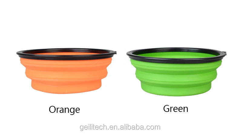 foldable silicon dog bowl