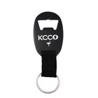 China factory wholesale 6cm promotional strap bottle opener as keychain