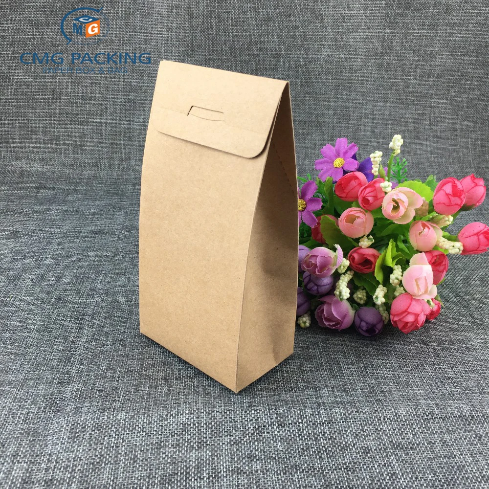 window brown kraft paper bags/boxes recyclable for wedding/gift