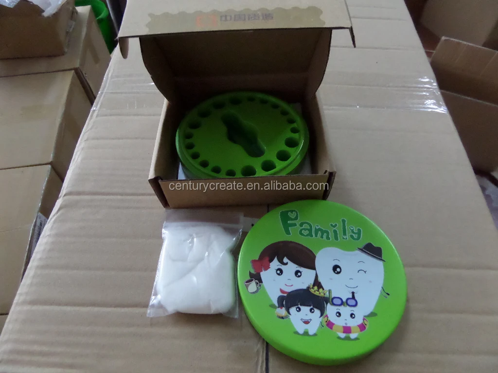 family storage baby wood milk teeth box wooden first tooth