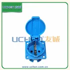 Standard Grounding Socket 16a YGB-012 TUV European Standard 16A 250V Waterproof Germany Socket Swiss Socket