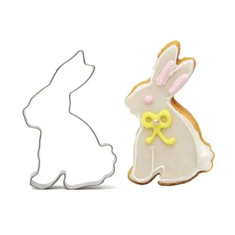3PCS/Lot Rabbit Carrot Grass Cookie Cutter Set Stainless Steel Kids Favorite Party Supplies Fondant Decor Biscuit Cookie Cutters
