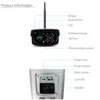 IP66 Waterproof Outdoor Security Solar Camera IP WIFI Cameras Mobile Phone Remote Control 1080P HD Surveillance Cameras System