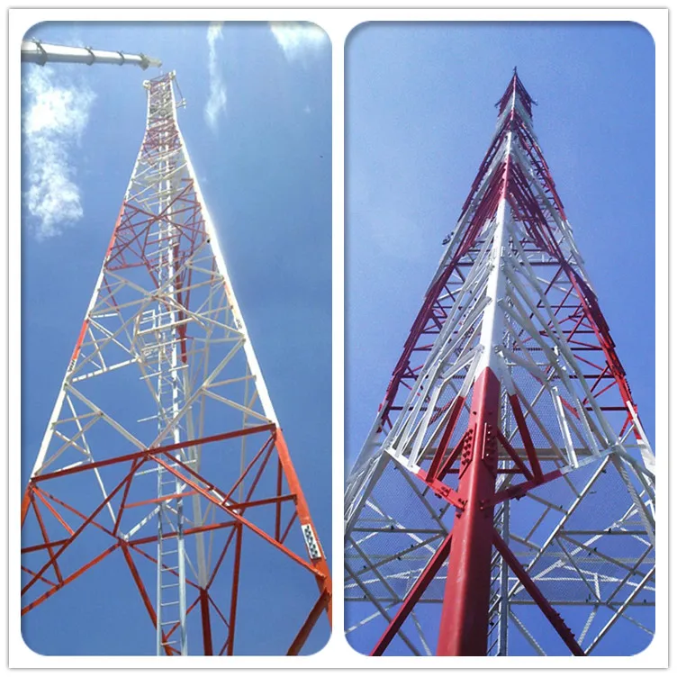 Hot Dip Galvanized Steel Lattice Angle Steel Tower Tubular Telecom Tower 3