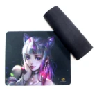 Custom logos printed mouse pad cloth printed logo rubber mouse pad print mouse pad