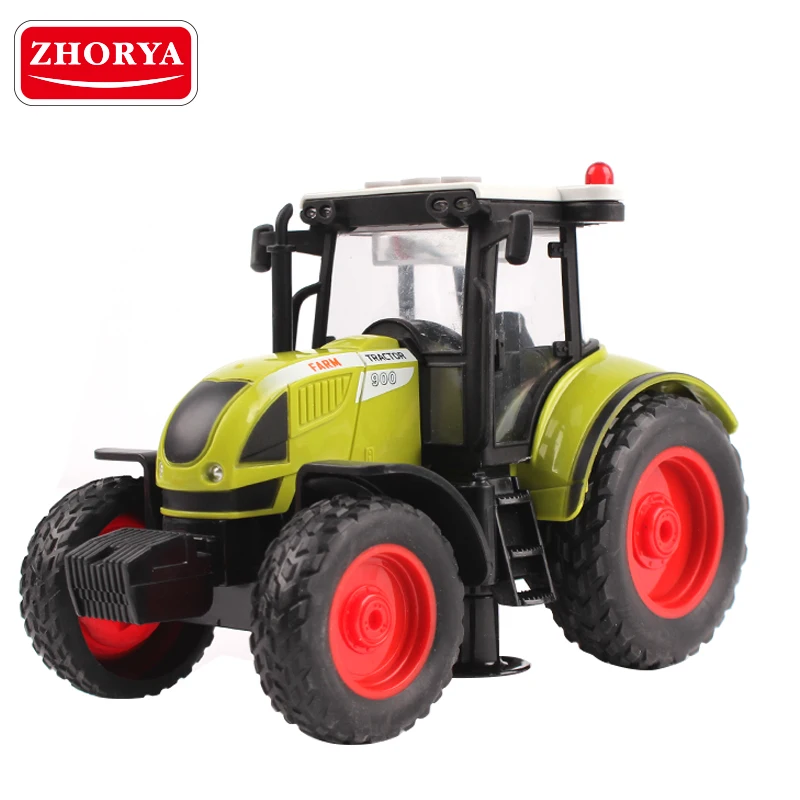 Zhorya billige kunststoff rote kleine reibung bauernhof traktor für kind