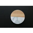 Wood Marble with pattern cup mat beautiful placemat Marble coaster