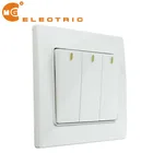 Decorative best design wall switch, 3 gang 2 way light switch, electric switch