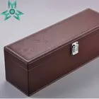 High quality elegant packaging PU leather gift box for red wine