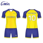 Wholesale 100% polyester Uniformes De Futbol Morados Generic Soccer Jerseys Football Kits