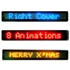 Indoor led display high bright scrolling running message electronic Red&Green 7*80 12volt led car message sign