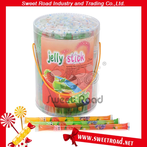 Fruit Flavor Gummy Jelly Stick Mini Fruit Jelly Lolly Confectionery