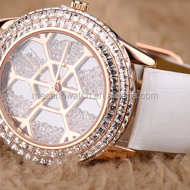 fashion wholesale ladies watch gift set with diamond jewelry