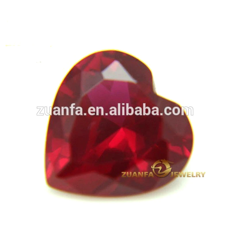 Zuanfa камни сердце отчалил 8 # Рубин драгоценный камень красный рубин цены