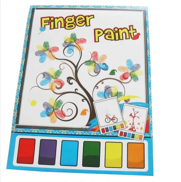 kids water color finger paint,finger painting