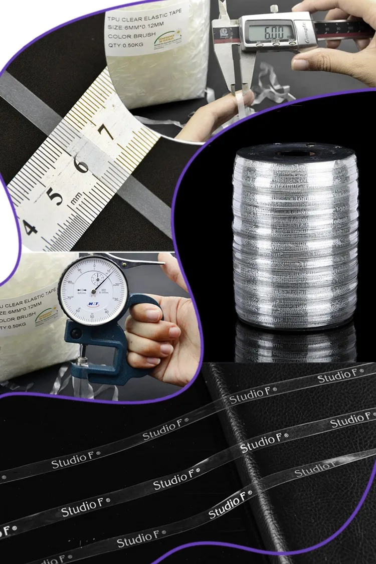 High Quanlity Clear TPU Elastic Bands Transparent Rubber Stretchable Sturdy  O Rings Perimeter 20-560mm Width 1-10mm
