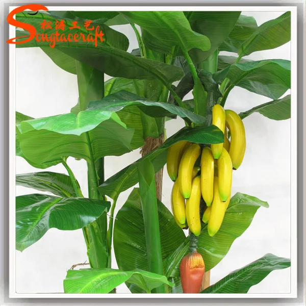 Artificial Banana Leaf Plants Decorated Banana Tree Evergreen