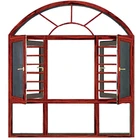 Custom Half Round Arch Top Fixed Aluminum Casement Window for Export to Europe North and South America