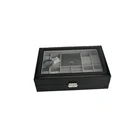 Oem custom 8+2 slots watch and Jewelry box .With Windows leather watch and Jewelry packaging gift box with pillow