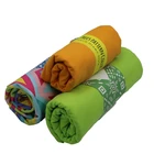 Custom made round microfiber beach towels with tassel fringe