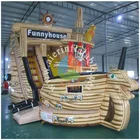 2016 Aier CE approved inflatable pirate ship slide/used commercial inflatable slide for sale