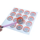 Custom anti-counterfeit waterproof adhesive paper label qr code hologram sticker
