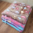 Washable soft dog sleeping beds pet floor mat cat bed