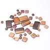 Necklace Jewelry Making Natural Flat Square Premium Wood Beads With Hole