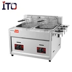Stainless Steel Tempura Table Top Teflon Gas Deep Fryer