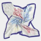 2017 women custom design fashion printed satin square scarf polyester silk satin muslim hijab jilbab tudung vietnam