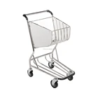 High Quality Aluminum Alloy Airport Luggage Trolley with hand brake
