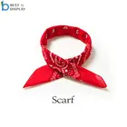 Hip Hop 100% Cotton Cowboy Solid Print Paisley Head scarf Bandana