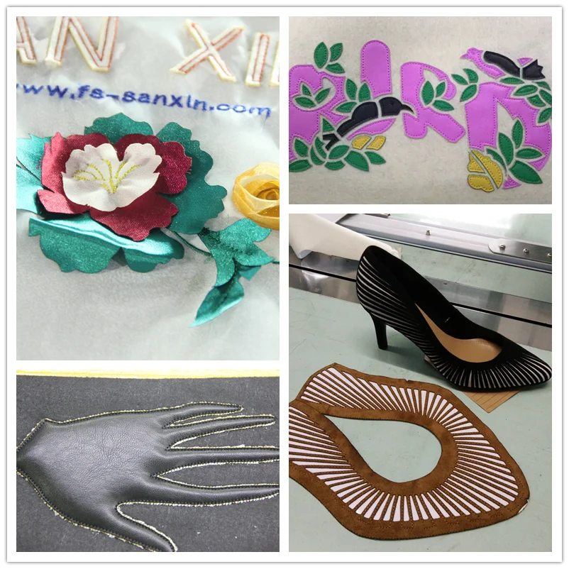 High speed laser cutting computerized embroidery machine with best price