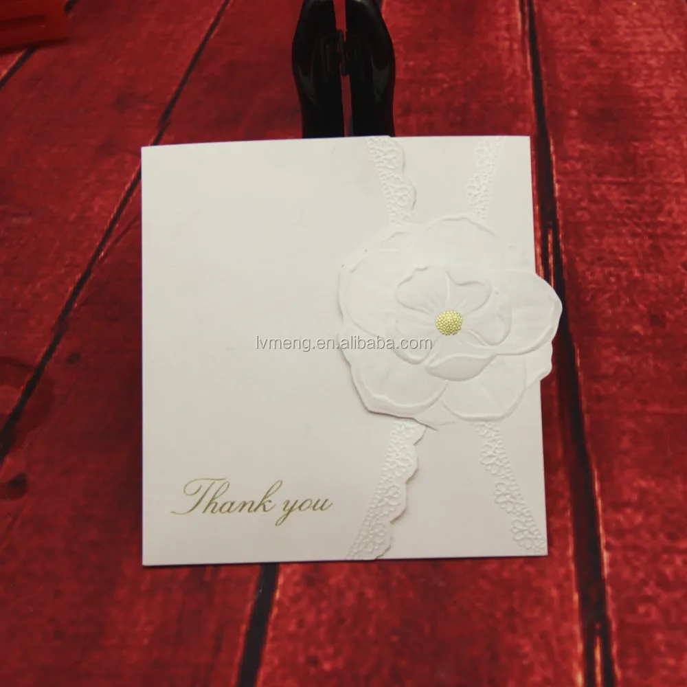 card with embossing flowers/ party invitation greeting cards