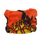 JUJIAO Realistic Seamless Magic Headscarf Fashion Sublimation Printing Fire Bandana