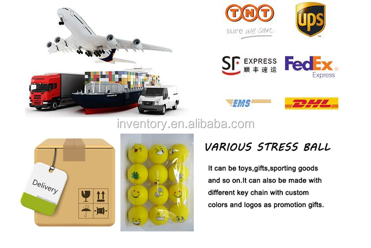 custom squeeze printed round shape pu foam stress toy ball