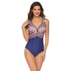 Flexible Fabric Designed swimwear women sexy bikini sport one piece swimsuit