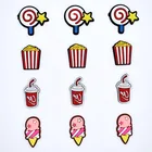 Wholesale Kids DIY Plastic Shoelace Cartoon Cola Chips Lollipop Charms For Clog XH-57