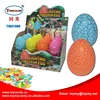 Good quality plastic dinosaur egg toy with candy China supplier of Shantou dinosaur egg with light for kids