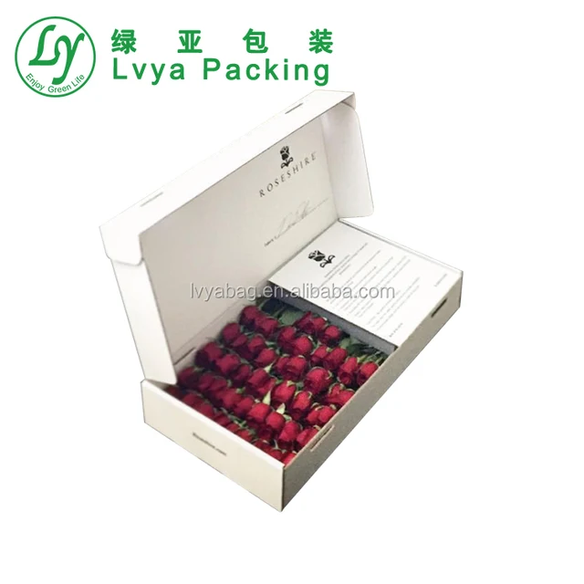 delivery rectangular gift packaging box for flower