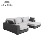 Modern Design Top Living Room Furniture Elegant Corner Arabic Beds Sofa Sets