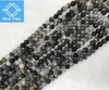 semi precious stones striped round strands black banded natural agate beads