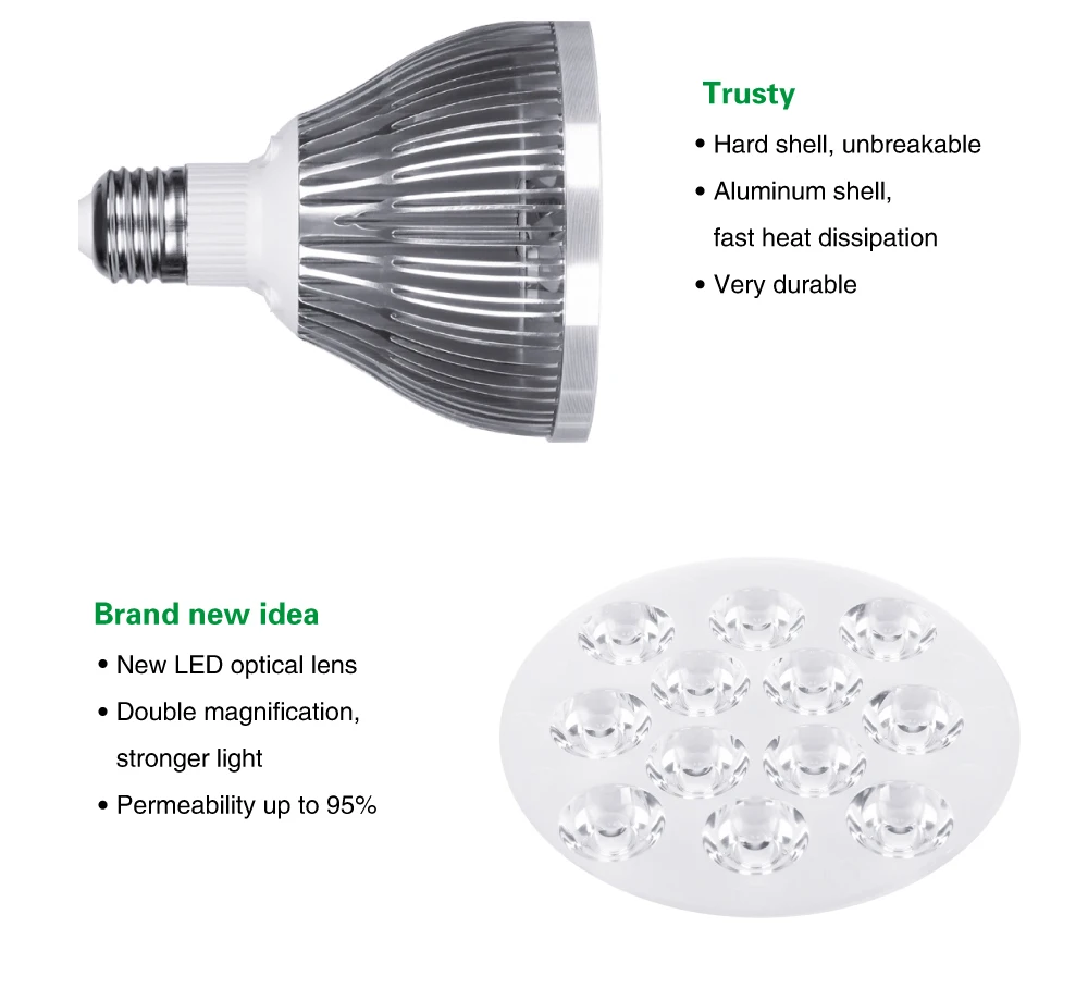 E27 plant grow led  Indoor or Desktop Plants LED Grow Light Flexible Lamp LED Plant Growth Light 21W 54W AC85-265V Free shipping (25)